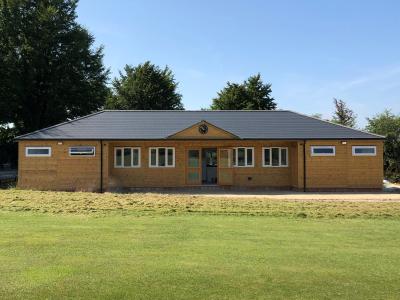 Pic 56. 18.0m x 7.2m Cricket Pavilion with fibre cement slate roof